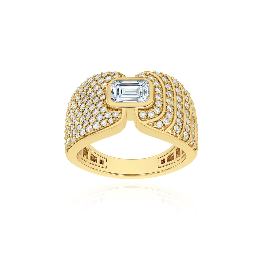 Adiré Asymmetrical Pavé Ring Ring ALMASIKA