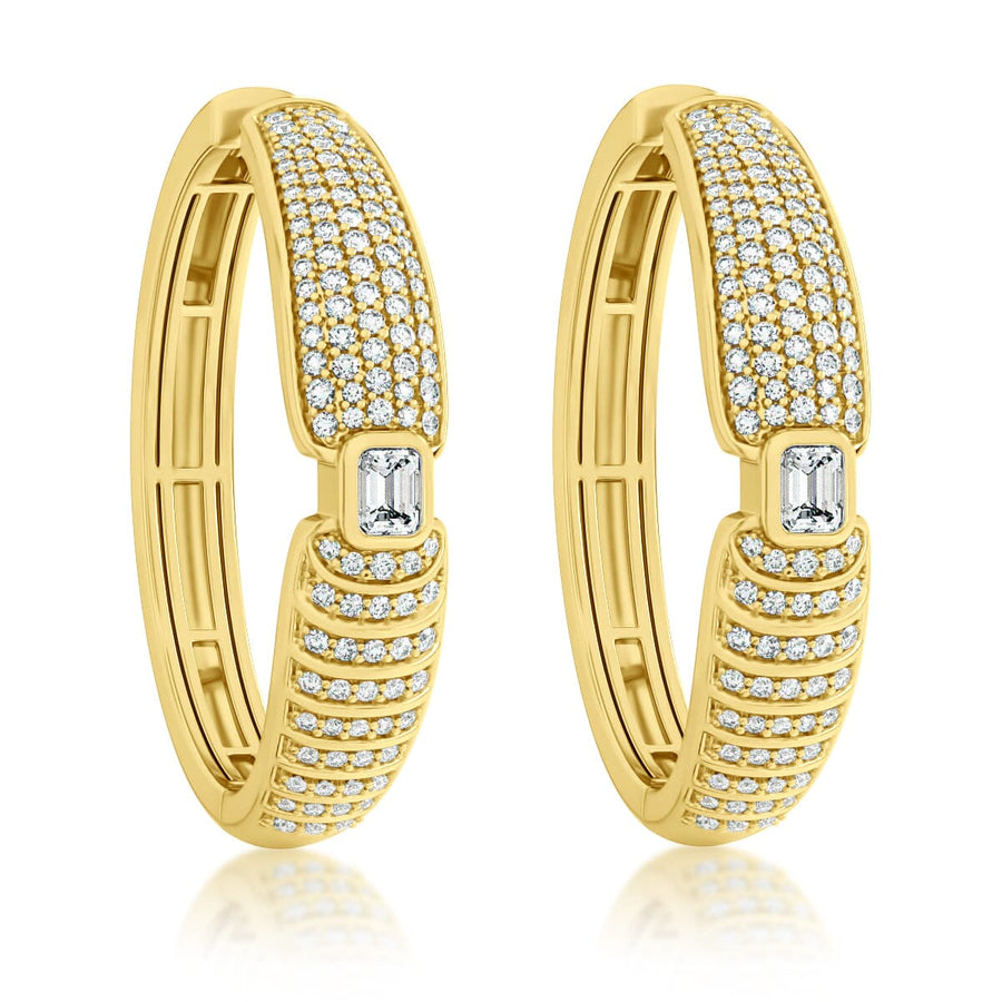 Adiré Pavé Hoops earrings ALMASIKA