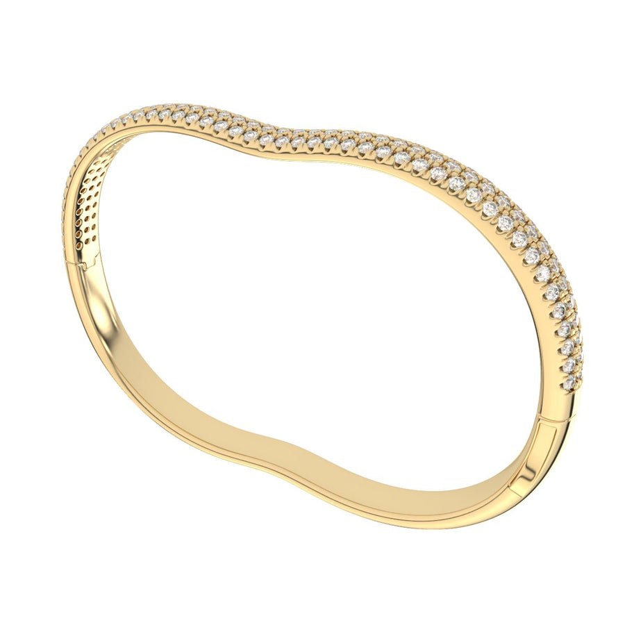 BERCEAU Pave Diamond Large Bangle bracelet Berceau 