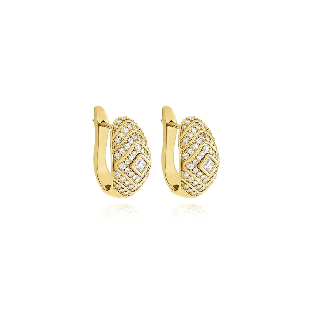 Veni Diamant Pave Petite Huggies earrings Veni Diamant 