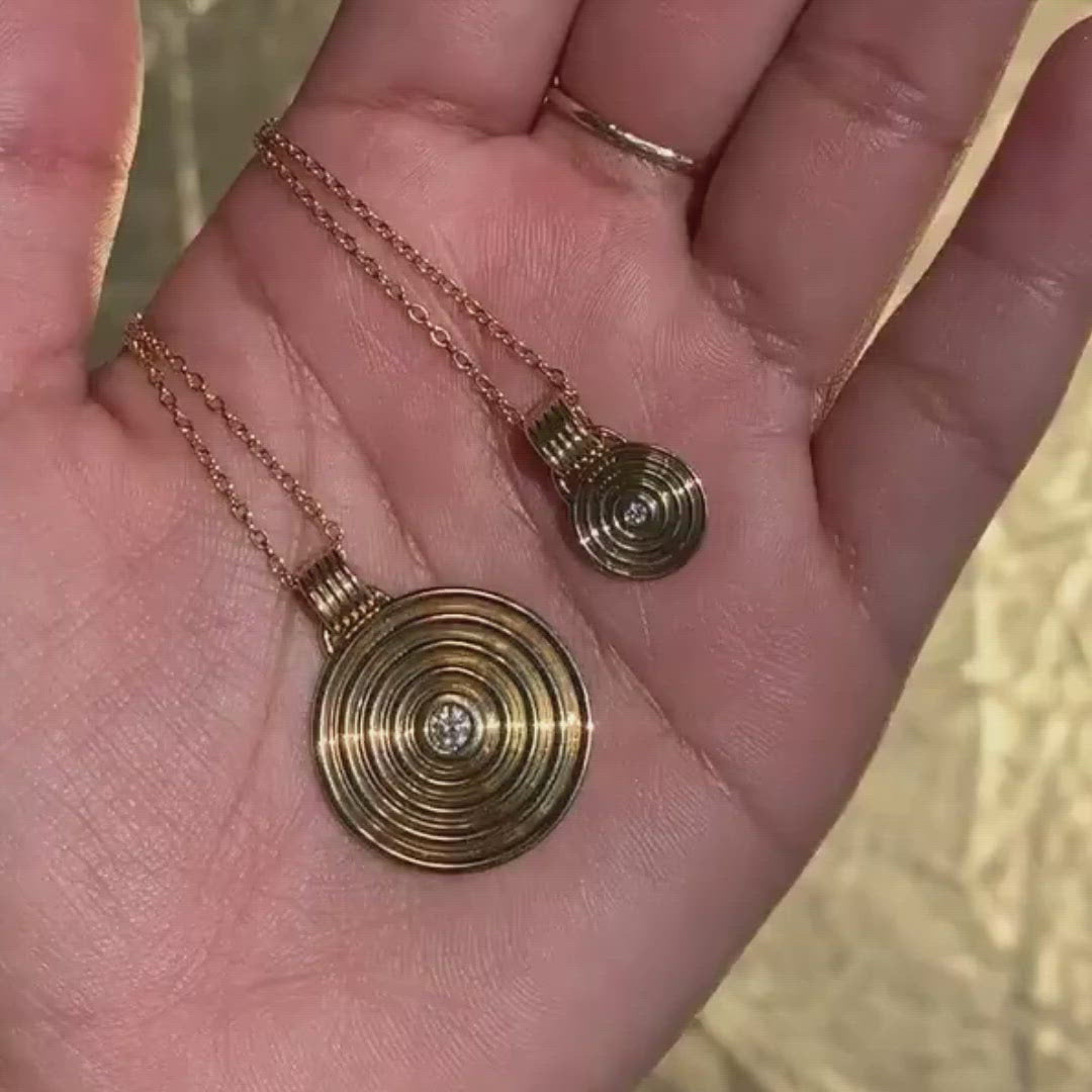 Universum Diamond Medallion Necklace