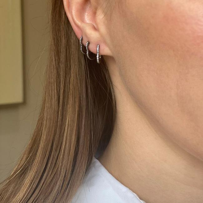 BERCEAU Diamond Huggies - Rose earrings ALMASIKA 