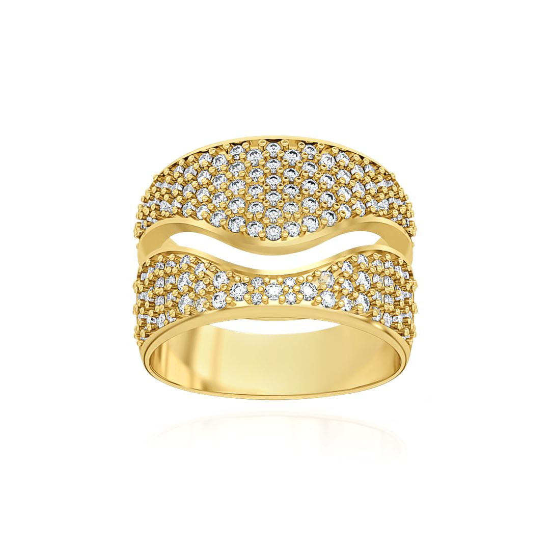 BERCEAU Interlocking Rings - Pave Ring Berceau 