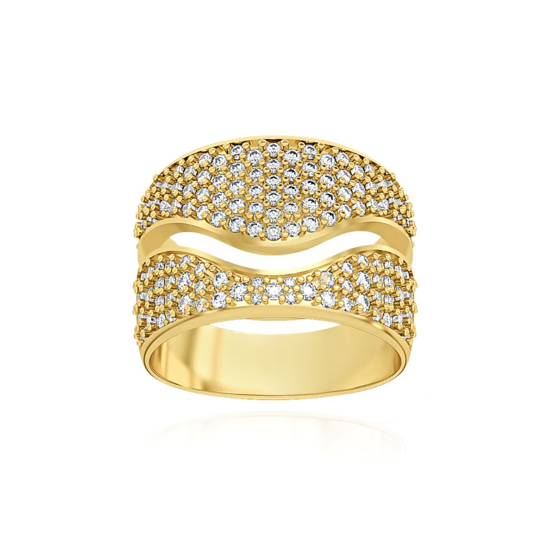 BERCEAU Men's Interlocking Rings - Pave Berceau