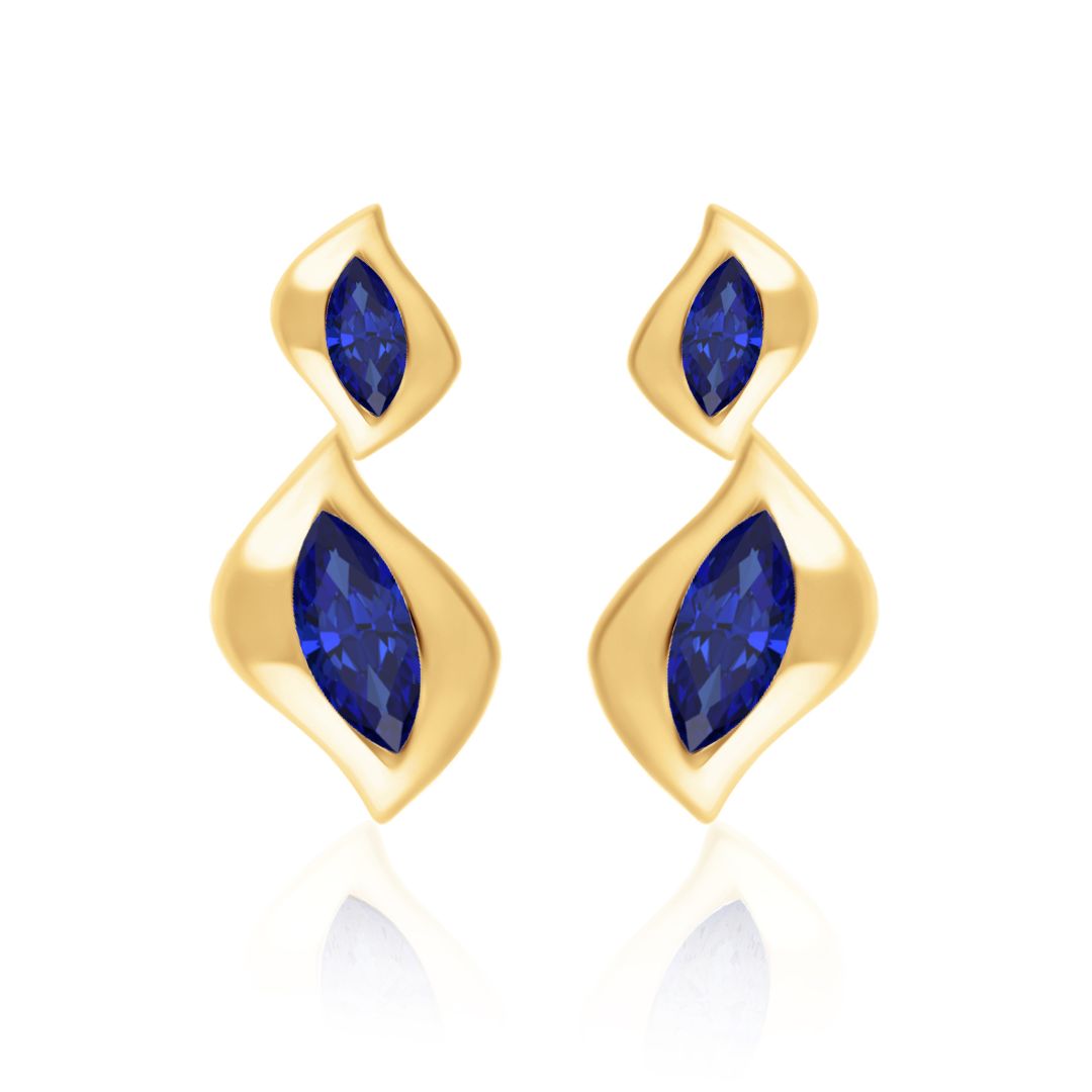 Harmony - Blue Sapphire Climbers earrings Harmony