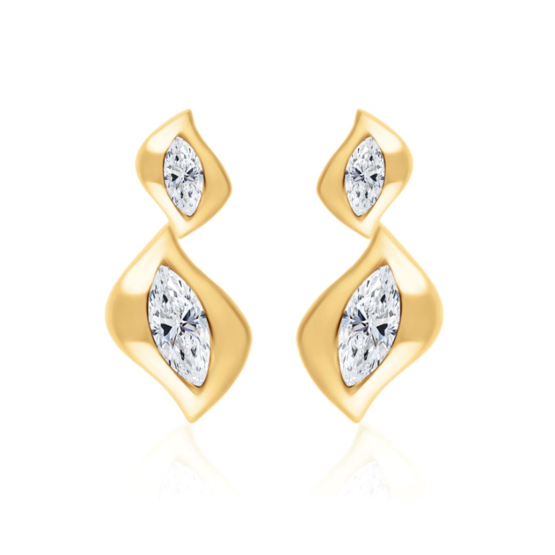 Harmony - Diamond Climbers earrings ALMASIKA