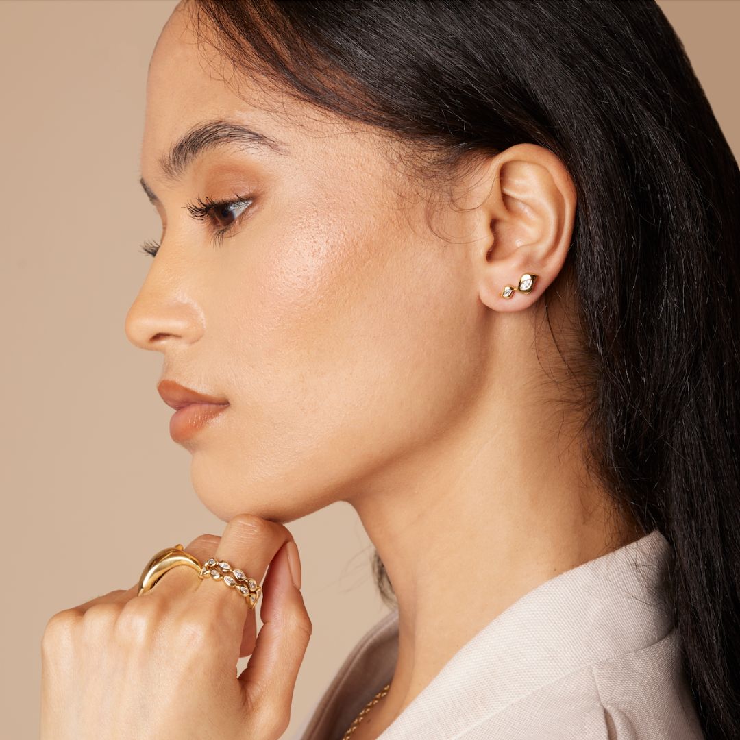 Harmony - Diamond Climbers earrings ALMASIKA