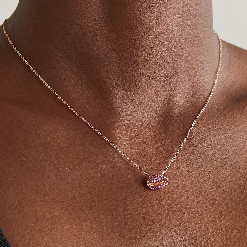 LE CAURI Arc en Ciel - Pink Sapphire Necklace Le Cauri Endiamanté