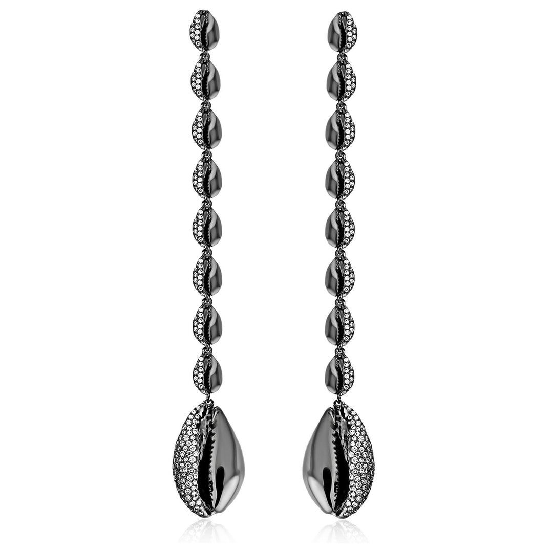 Le Cauri Endiamanté Diamond Pendant Earrings earrings ALMASIKA