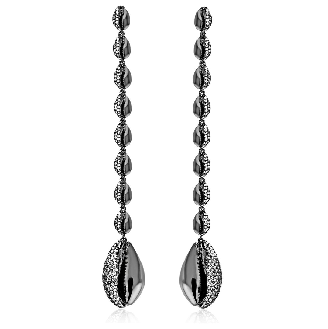 Le Cauri Endiamanté Diamond Pendant Earrings earrings ALMASIKA 