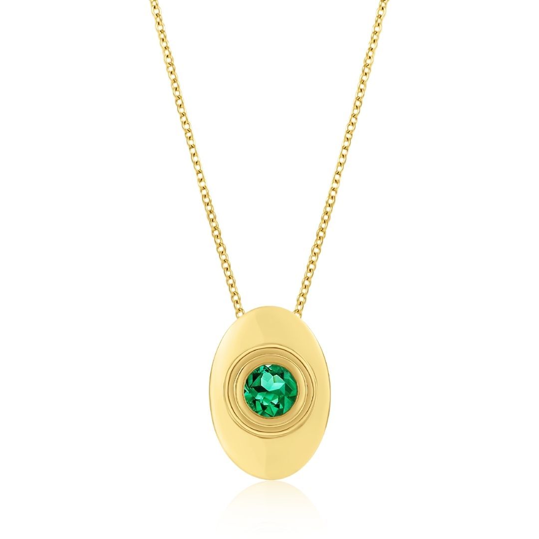 Sagesse - Bezel Necklace Necklace ALMASIKA