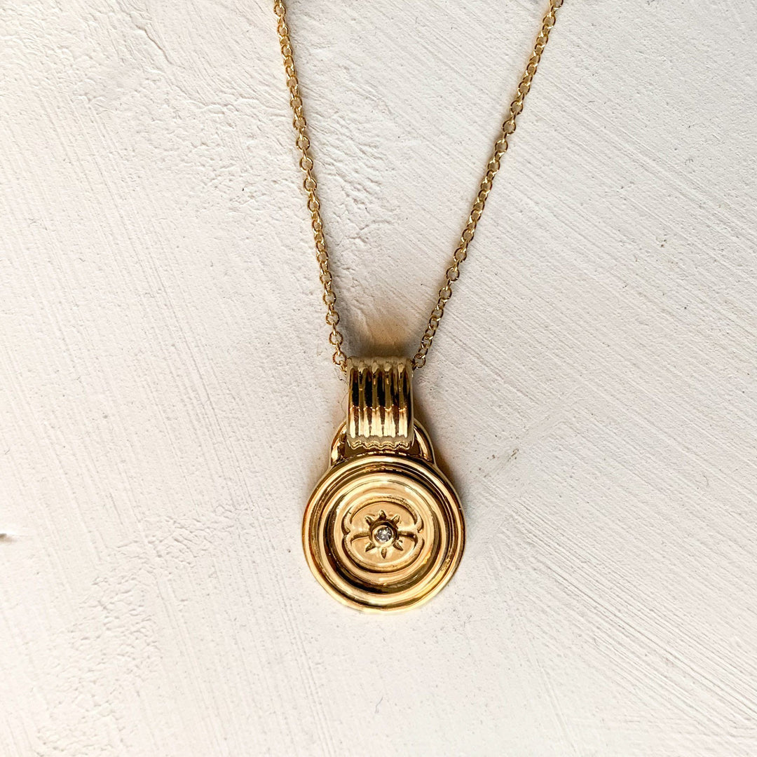Sagesse Stella Petite Medallion - 11mm Necklace ALMASIKA