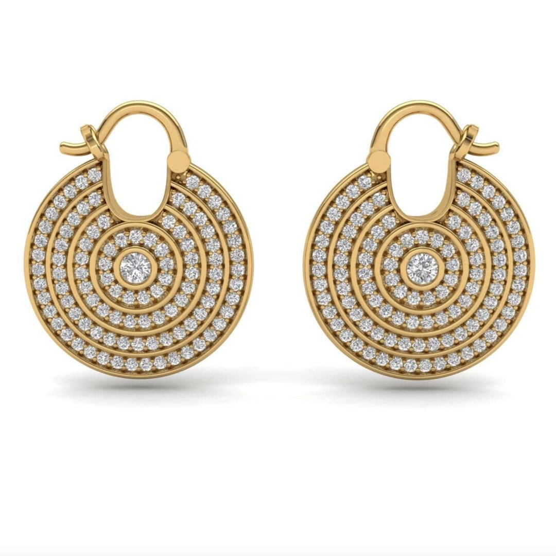 Sagesse - Universum Pave Hoops earrings ALMASIKA 