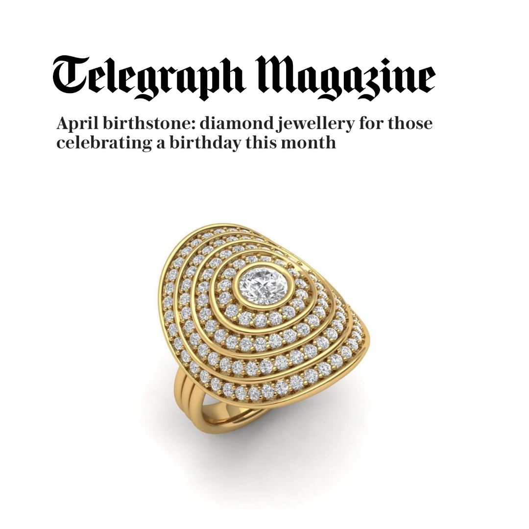 Sagesse - Universum Pave Ring with Center Diamond Ring ALMASIKA 