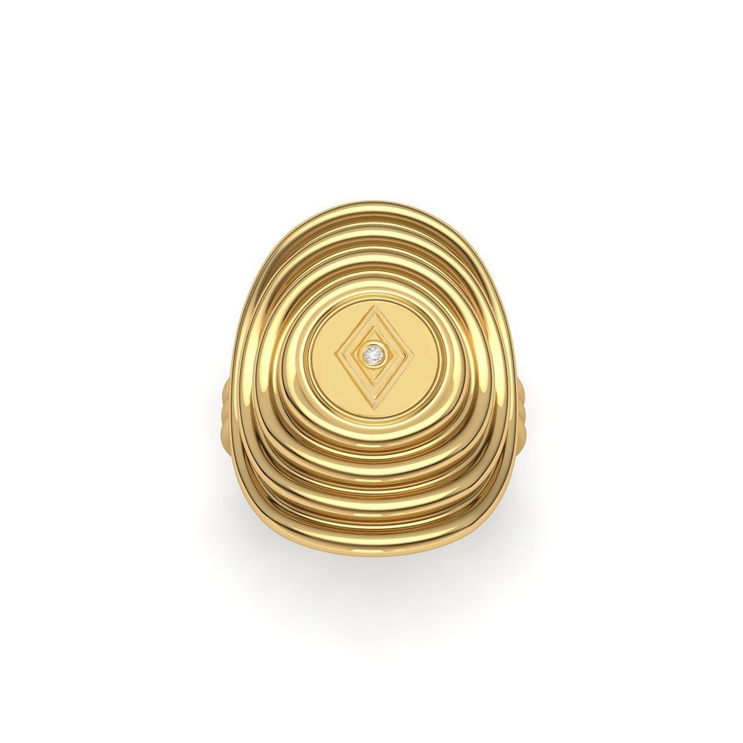 Sagesse - Veni Signet Ring Ring ALMASIKA 