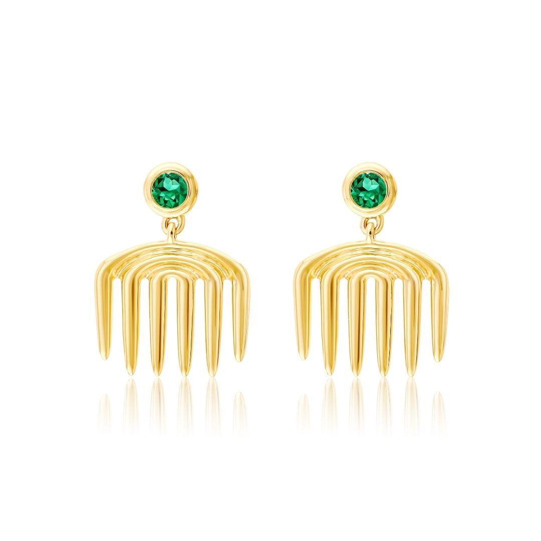 Sagesse - Vici Charm Emerald Earrings earrings ALMASIKA