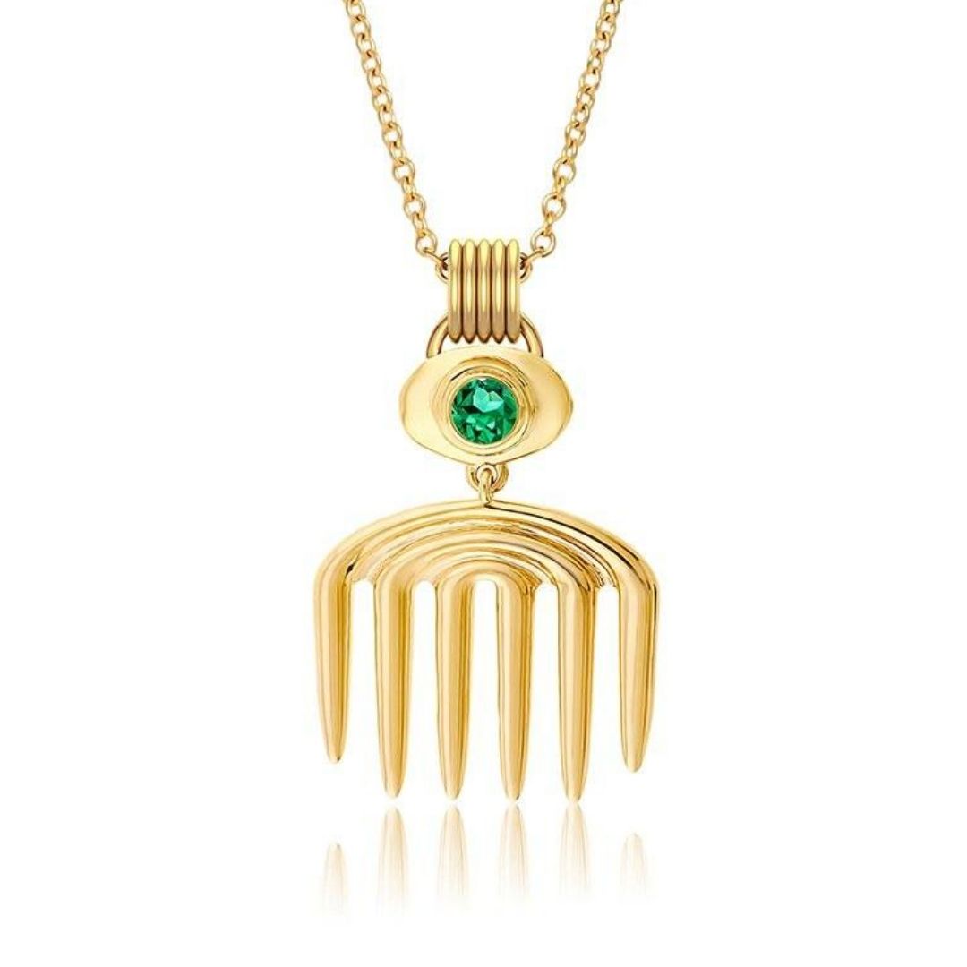 Sagesse - Vici Charm Emerald Necklace Necklace ALMASIKA