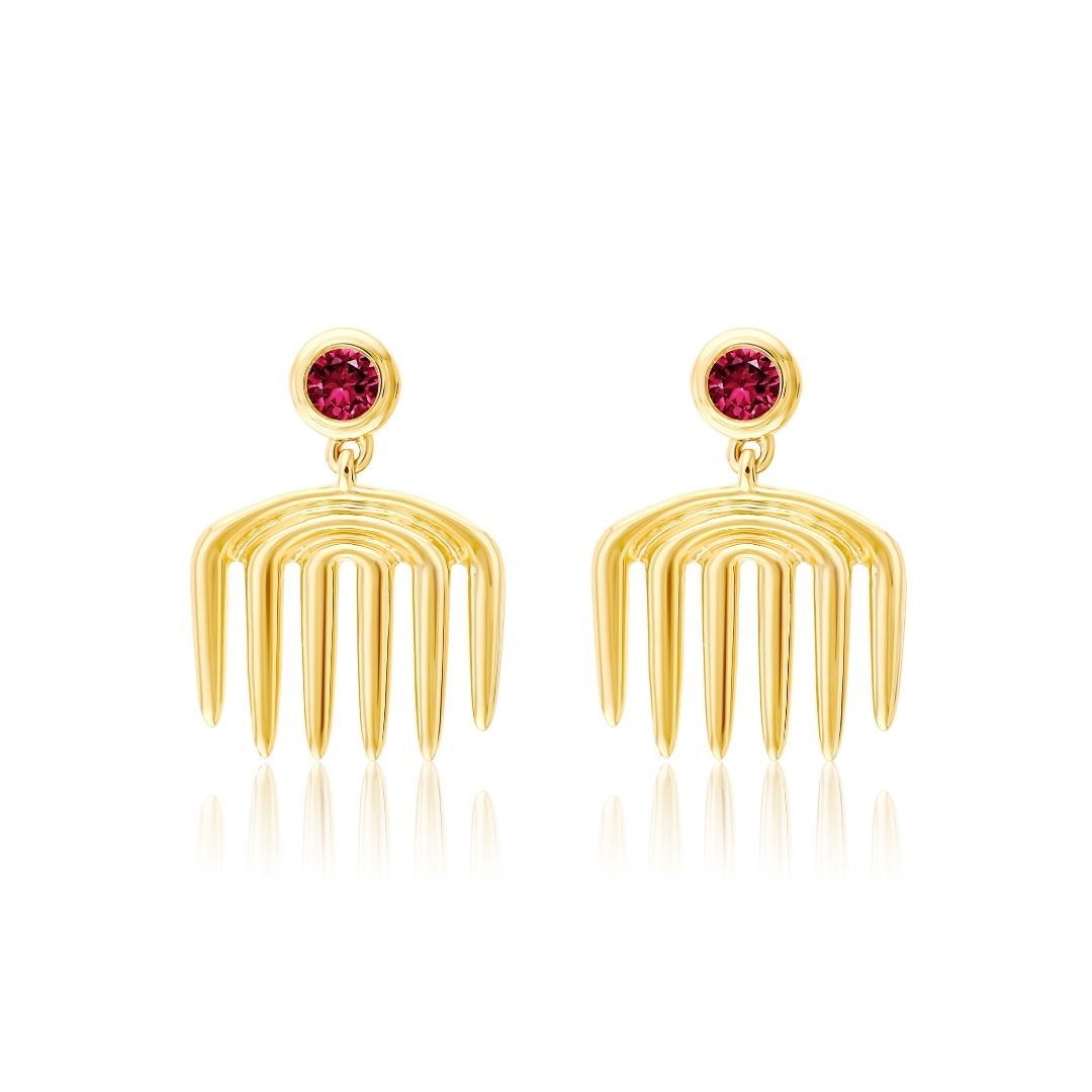 Sagesse - Vici Charm Ruby Earrings earrings ALMASIKA