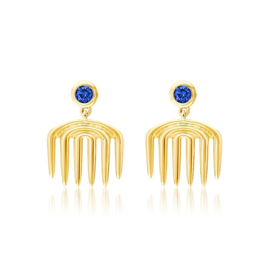 Sagesse - Vici Charm Sapphire Earrings earrings ALMASIKA