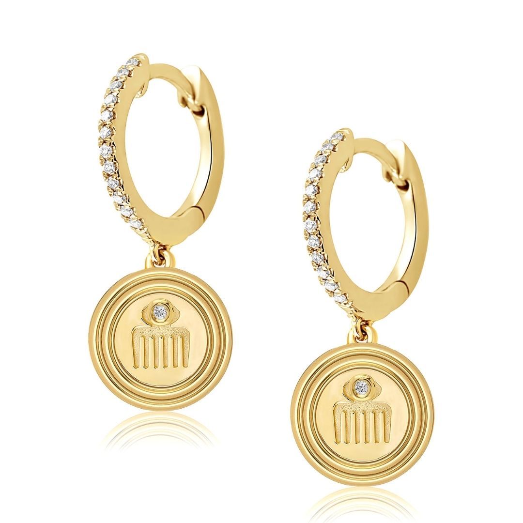 Sagesse - Vici Pave Huggies earrings ALMASIKA 