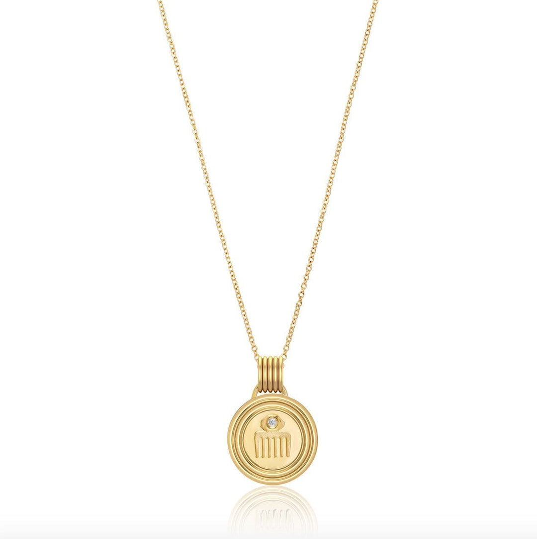 Sagesse - Vici Petite Medallion 11mm Necklace ALMASIKA 