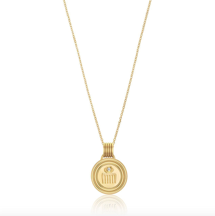 Sagesse - Vici Petite Medallion 11mm Necklace ALMASIKA