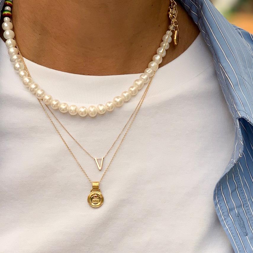 Sagesse - Vici Petite Medallion 11mm Necklace ALMASIKA