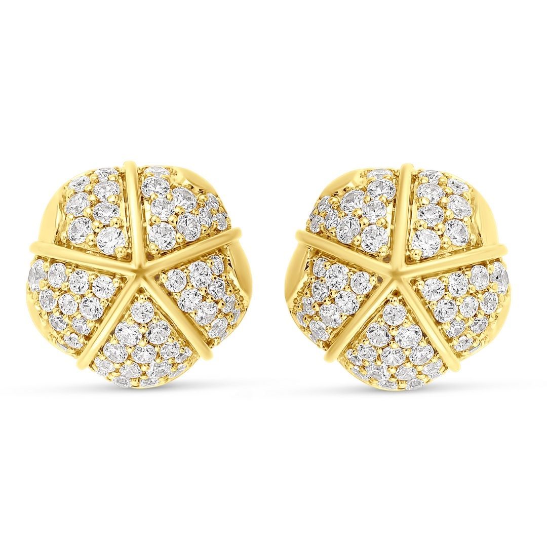 Terra Nova - Grande Pave Studs earrings ALMASIKA