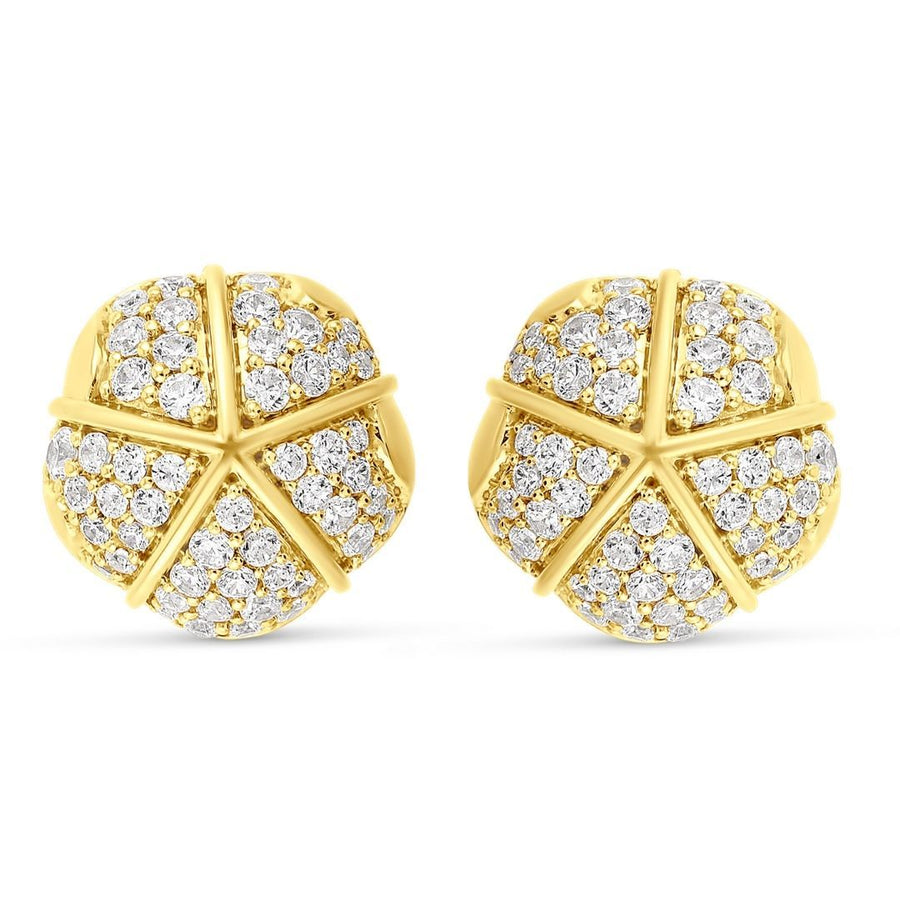 Terra Nova - Grande Pave Studs earrings ALMASIKA 