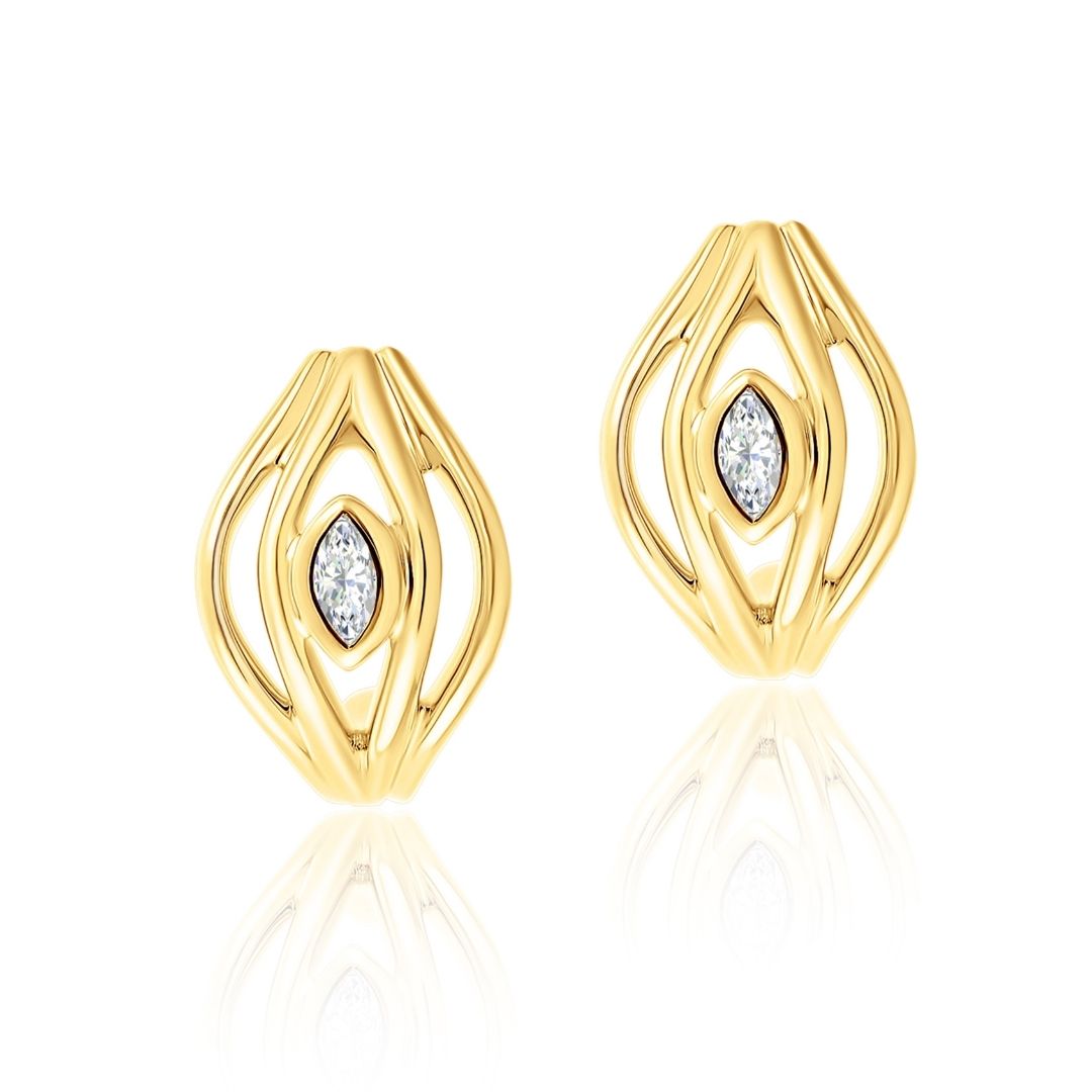 Terra Nova - Huggies earrings ALMASIKA 