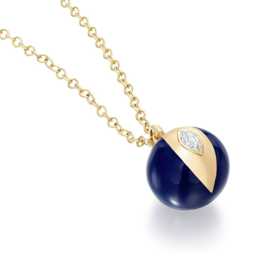 Terra Nova Men's Blue Enamel and Diamond Necklace Terra Nova 