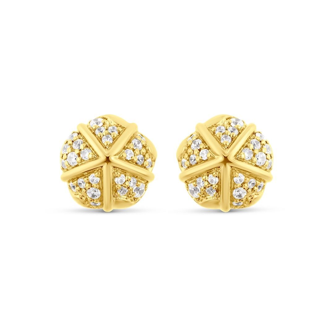 Terra Nova - Petite Pave Studs earrings ALMASIKA 