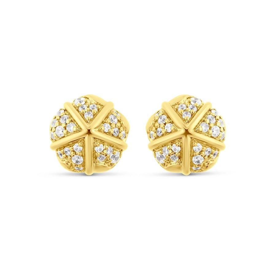 Terra Nova - Petite Pave Studs earrings ALMASIKA