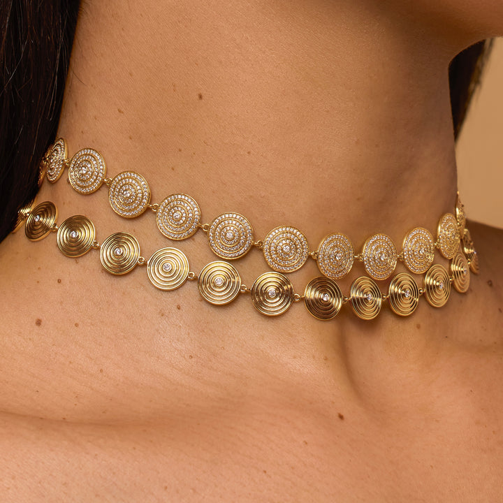 Universum Pavé Diamond Tennis Necklace
