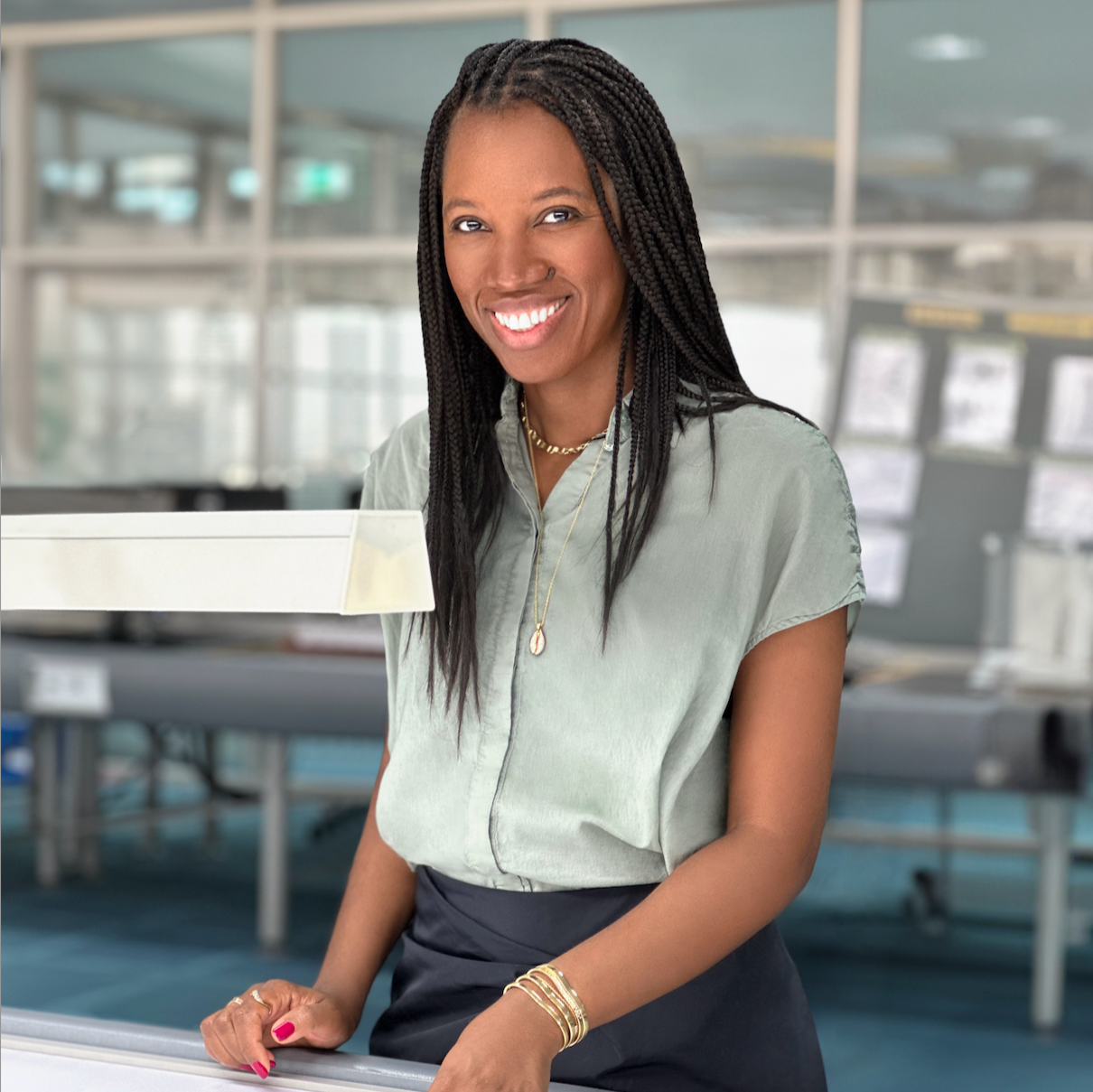 Catherine at De Beers Mines in Botswana