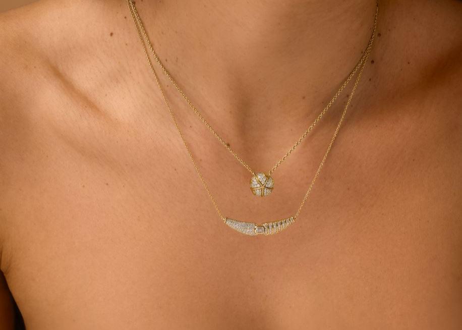 Adiré 18k Pavé Chain Necklace Necklace ALMASIKA 