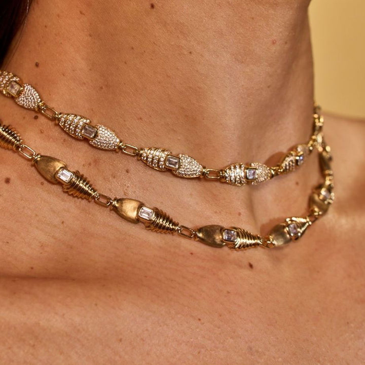 Adiré 18k Pavé Tennis Necklace Necklace ALMASIKA 