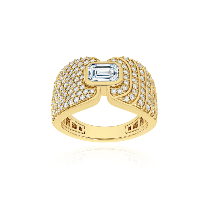 Adiré Asymmetrical Pavé Ring Ring ALMASIKA 
