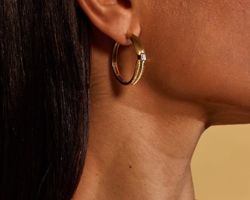 Adiré Diamond Hoop Earrings earrings ALMASIKA 