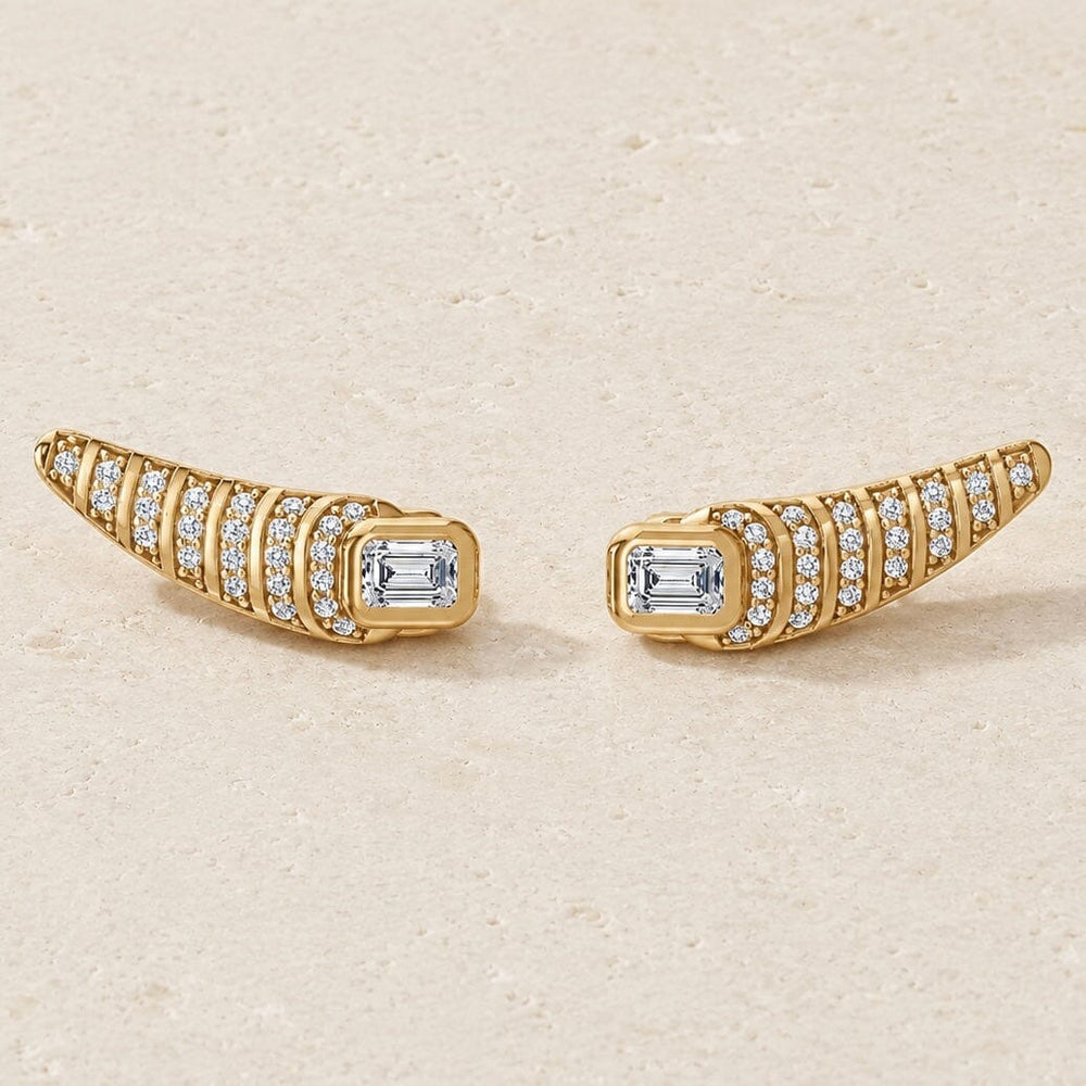 Adiré Diamond Pave Climber Earrings earrings ALMASIKA 