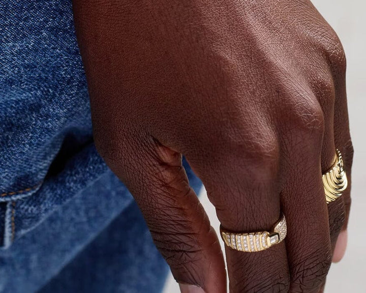 Adiré Pavé Diamond Band Ring Ring ALMASIKA 