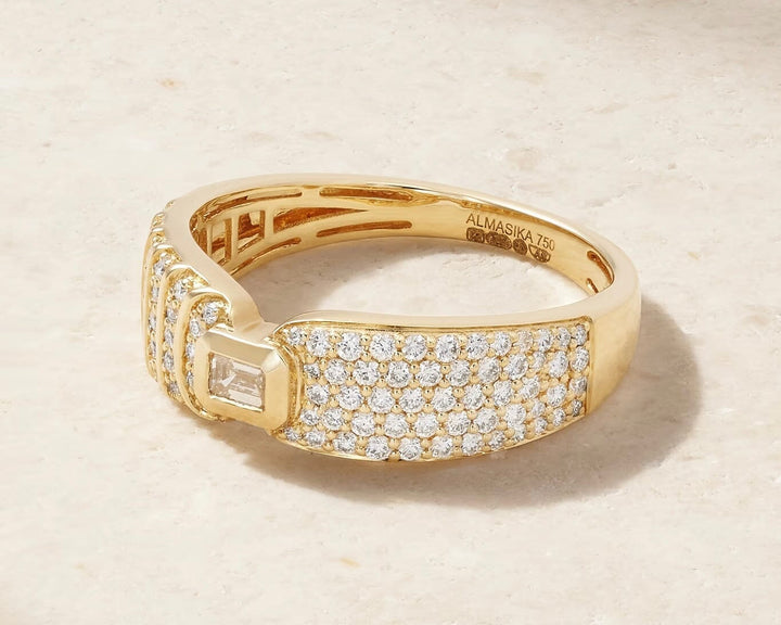 Adiré Pavé Diamond Band Ring Ring ALMASIKA 