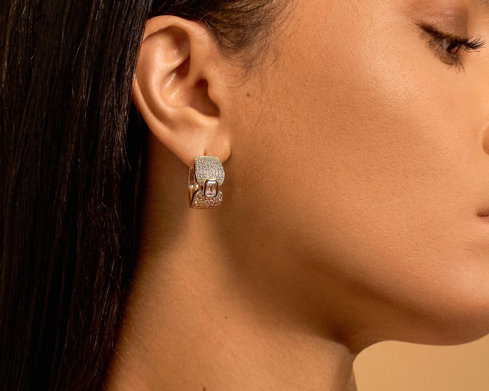 Adiré Pavé Diamond Earrings earrings ALMASIKA 