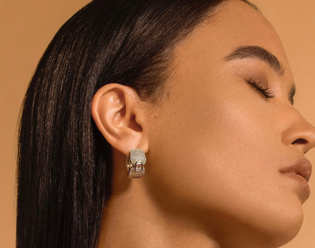 Adiré Pavé Diamond Earrings earrings ALMASIKA 