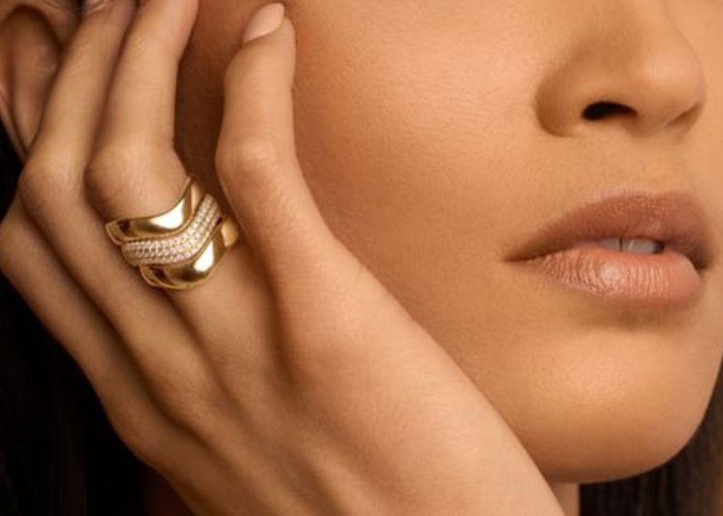 Berceau Bombée Gold Ring Ring Berceau 