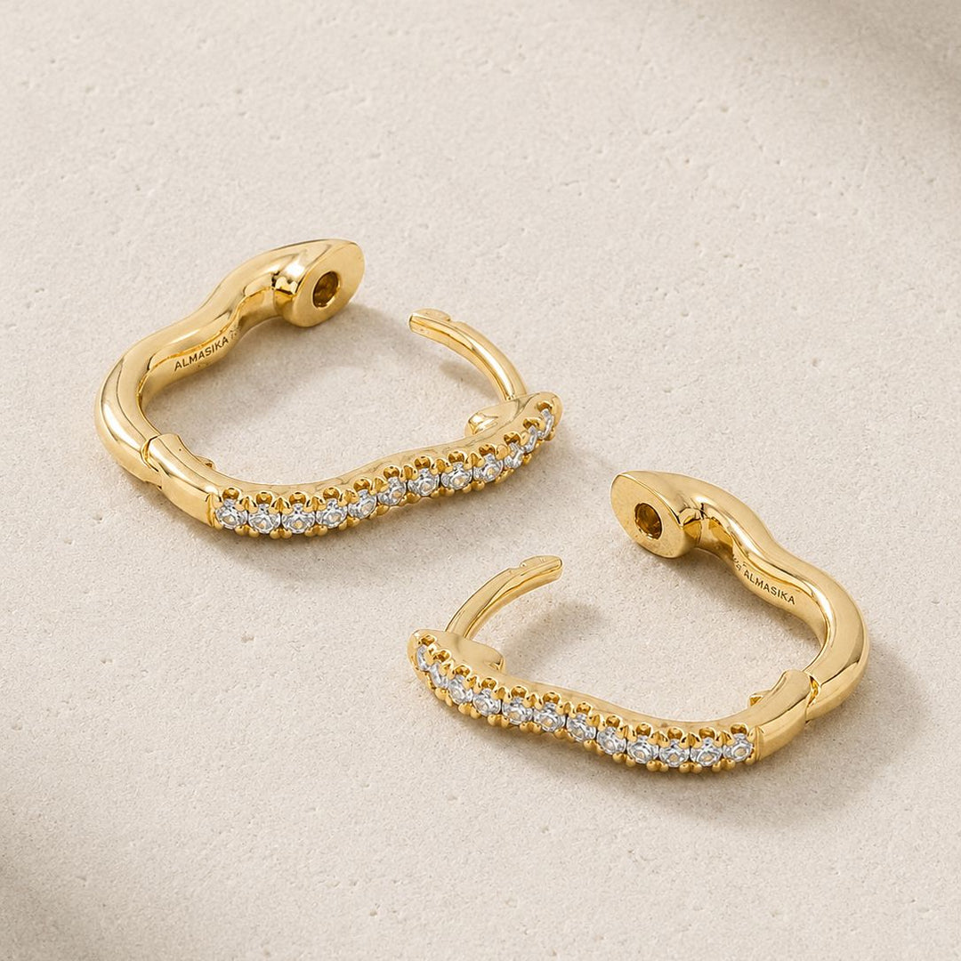 Berceau Pavé Diamond Hoop Earrings earrings Berceau 