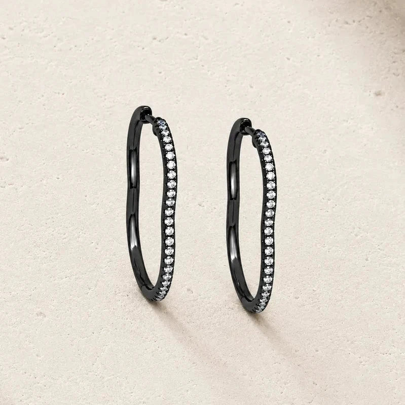 Berceau Pavé Diamond Hoop Earrings earrings Berceau 