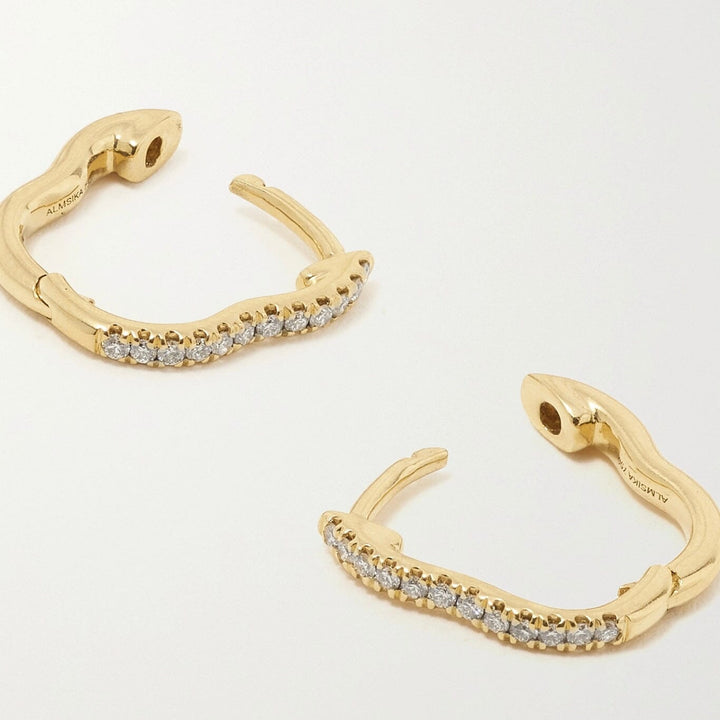 Berceau Pavé Diamond Huggie Earrings earrings Berceau 