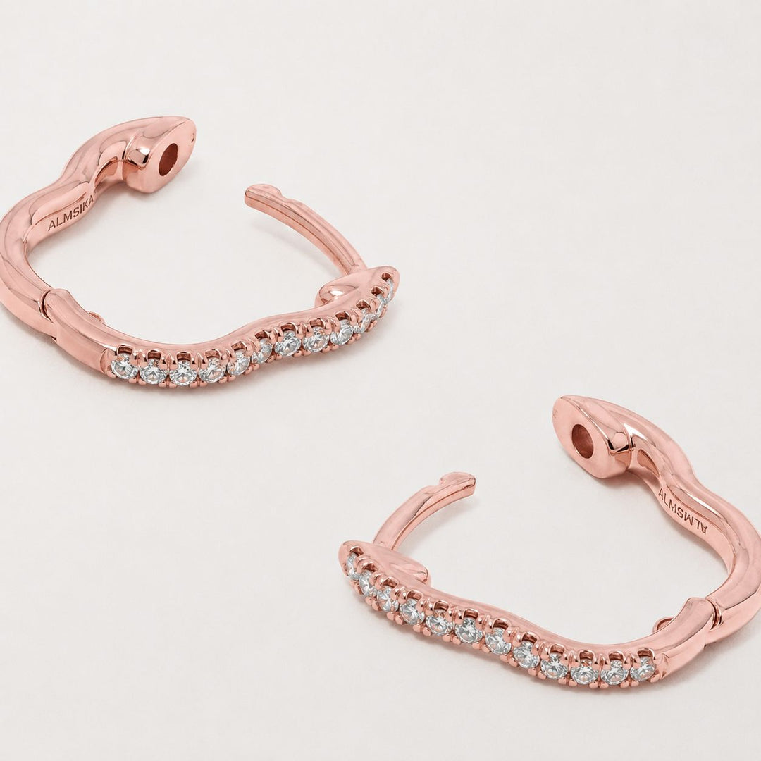 Berceau Pavé Diamond Huggie Earrings earrings Berceau 