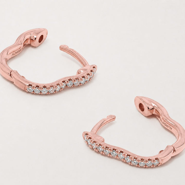Berceau Pavé Diamond Huggie Earrings earrings Berceau 